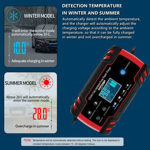 12/24V Car Jump Starter Booster Jumper Box Power Bank Battery Charger Portable