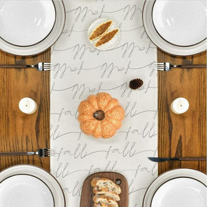 💯Fall Pumpkin Sunflower Truck Table Runner Autumn Thanksgiving Rustic Kitchen Dining 13x72"💯