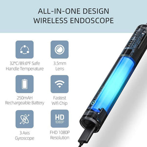 Wireless Ear Wax Removal Tool, Ear Cleaner, Camera 1080P FHD Otoscope