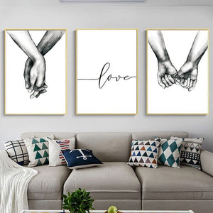 Wall Art Canvas Print Poster, Sketch Art Line Drawing Decor (Set of 3 Unframed, 8x10 in)