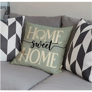 💯CLEARANCE❗️❗️Set of 4 Farmhouse Home Sweet Home Bird Wreath Throw Pillow Cover 18x18💯
