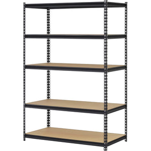 New! 5 Shelf Heavy Duty Steel Shelving Unit Storage Organizer Black