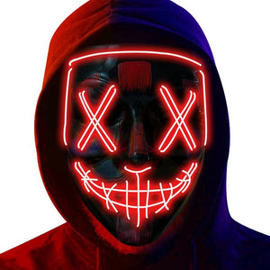 LED Light up Mask for Festival Cosplay Halloween Costume Masquerade Parties,Carnival