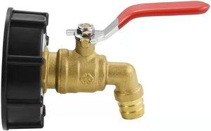 NEW 275 330 Gallon IBC Tote Adapter,IBC Tote Brass Faucet Valve with 5/8" Outlet,2" Coarse Thread