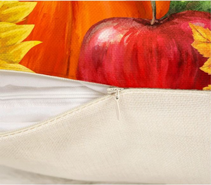 💯CLEARANCE❗️❗️Set of 4 Happy Fall Gnome Apples Sunflower Fall Decor Pillow Covers 18x18💯