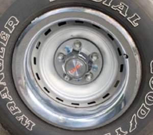 Set of 4 New 5 Lug 15" 15x8 15x7 Rally Wheel Hub Center Caps Replacement for GMC C15 C1500