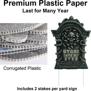 6PCS Halloween Tombstone Decorations Gravestone Decor for Graveyard