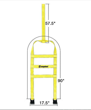 2 PackTow Dolly Basket Straps with Flat Hooks Car Wheel Tire Net Fits Most 15"-19"
