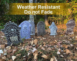 6PCS Halloween Tombstone Decorations