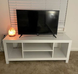 White TV Stand, Holds TV's up to 42", Open Console Stand, Modern