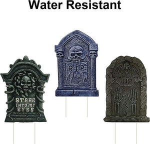 6PCS Halloween Tombstone Decorations