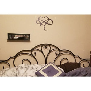 Eternal Love Infinite Heart Wall Decor Black, 11.4x13.7"
