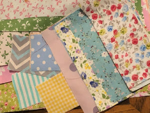 120 Pcs Quilting Fabric Squares 100% Cotton Precut Quilt Sewing Floral Fabrics 6 x 6 inches