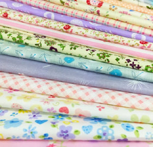 120 Pcs Quilting Fabric Squares 100% Cotton Precut Quilt Sewing Floral Fabrics 6 x 6 inches