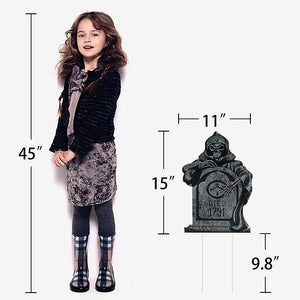 6PCS Halloween Tombstone Decorations Gravestone Decor for Graveyard