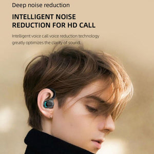 Ear Hook Bluetooth 5.1 Headset Wireless Earbud New Black