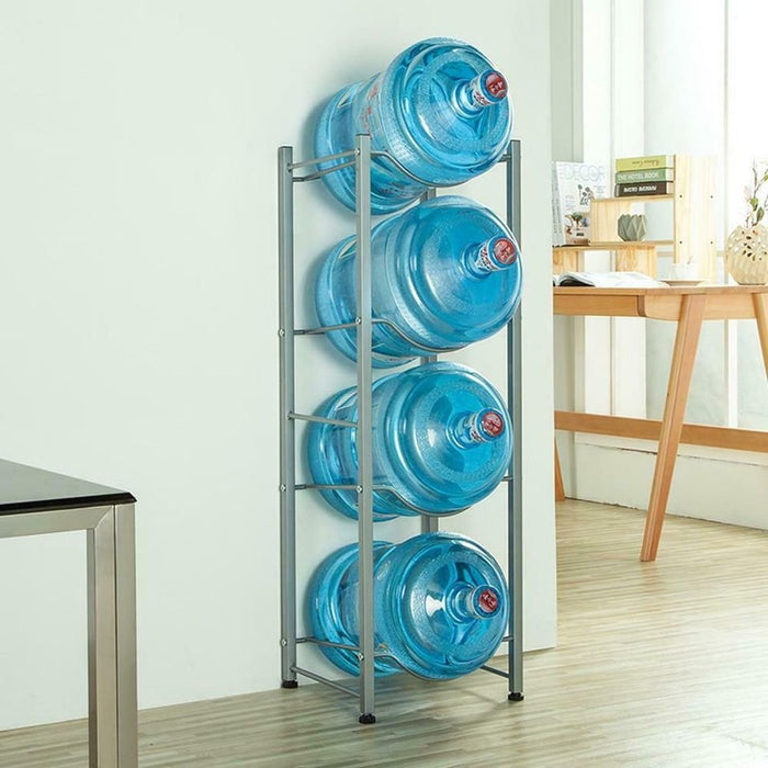 New | Water Cooler Jug Rack 4-Tier Water Bottle Holder Storage Rack for 5 Gallon | Shipped
