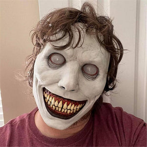 Creepy Halloween Mask - Horror Smiling Demons, Evil Cosplay Scary Halloween Costume Party Props