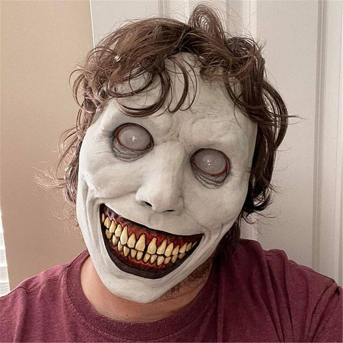 Creepy Halloween Mask - Horror Smiling Demons, Evil Cosplay Scary Halloween Costume Party Props