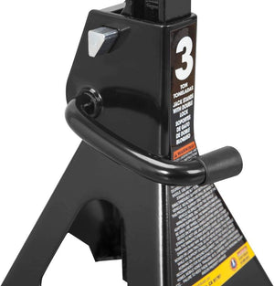 Steel Jack Stands: Double Locking, 3 Ton (6,000 lb)