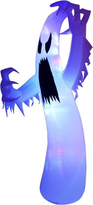 12 Ft Giant Halloween Inflatable Ghost, Blow Up Halloween Decorations Built-in LED