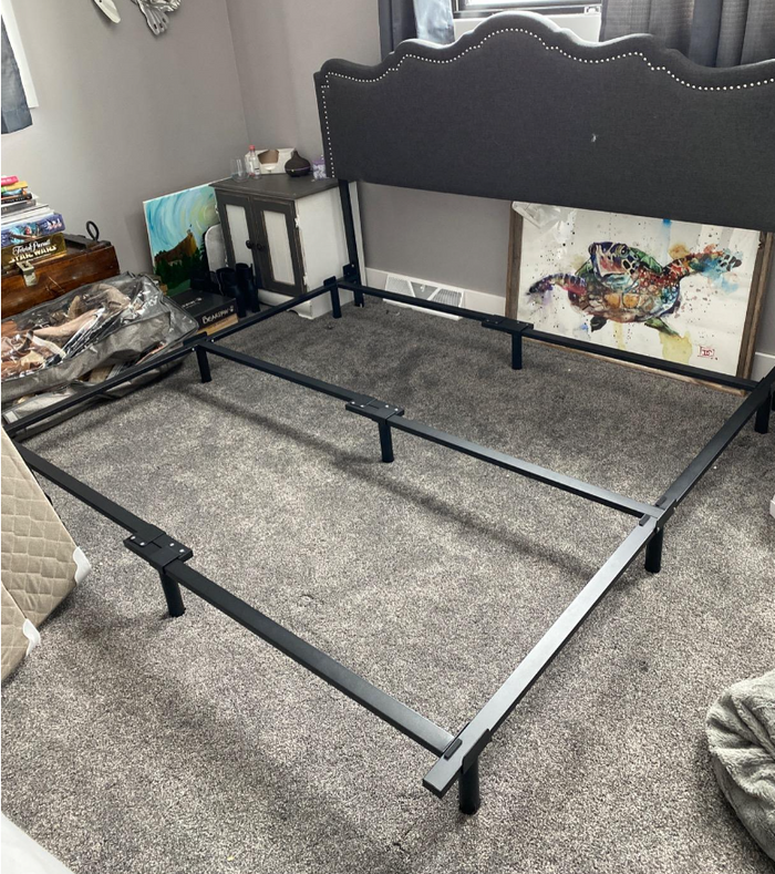 💕💦BRAND NEW Queen King Full Twin Size 7 in Adjustable Bed Frame Platform Mattress Foundation