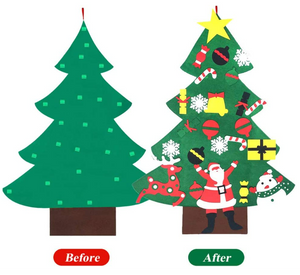 NEW! 26 pcs Detachable Christmas Tree Ornaments, Xmas Tree Gifts for Kids Wall Decor