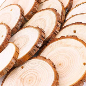 36 Pcs Unfinished Natural Wood Slices Kit for Craft Arts