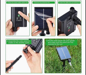 Brand new. Solar Rope String Lights Outdoor, 33FT 240 LED Solar Rope Lights[8 Mode/with Remote],Wate