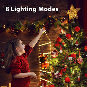 Christmas Decorative Ladder Lights with Santa Claus (2.5FT)