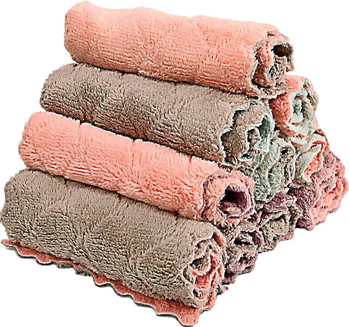 Super absorbent kitchen towels for drying dishes (10 Pack)