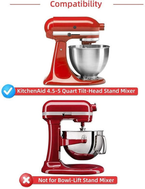 4.5/5 QT Flex Edge Beater for KitchenAid/Cuisinart etc Tilt Head Stand Mixer, Mixer Paddle, White