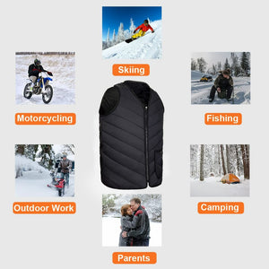 Unisex Heated Vest for Men women, Warming Jacket for Work Hunting motorcycle Fishing, Lightweight