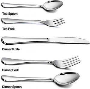 Silverware Set,20pcs Or 40pcs,Stainless Steel Cutlery Kitchen Utensil Set service for 4 or 8 people