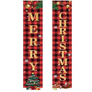 Christmas Decorations Merry Christmas Banner Decor Porch Sign Holiday Party Decor