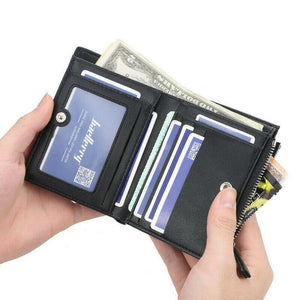 Men Leather Wallet ID Credit Card Holder Clutch Bifold