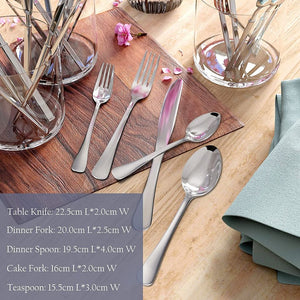 Silverware Set,20pcs Or 40pcs,Stainless Steel Cutlery Kitchen Utensil Set service for 4 or 8 people