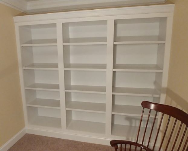 New! Bookcase 5 Shelves Storage Organizer White Finish