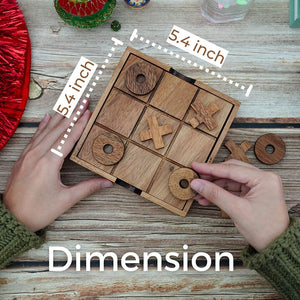 Tic Tac Toe Wooden Board Game