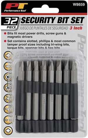 32 Piece Security Bit Set