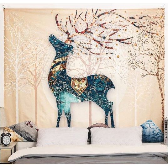 Retro Trippy Hippie Boho Indie Aesthetic Wall Tapestry Wall Hanging Blanket 27*40IN