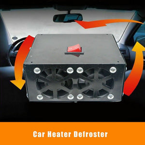 600W Portable Electric Car Heater 12V DC Heating Fan Defogger Defroster Demister