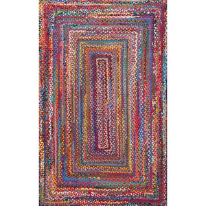 Tammara Colorful Braided Multi 2 ft. x 3 ft. Area Rug