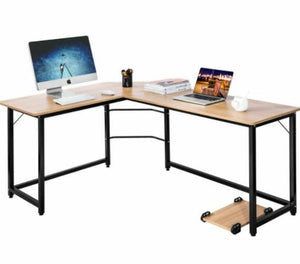 Black Friday Deal! Computer Desk L Shaped Laptop Table w/ CPU Stand