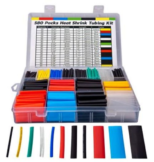 560 PCS Heat Shrink Tubing Electrical Wire Cable Wrap Sleeve Tubes Kit 11 Sizes