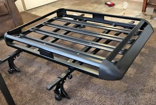 Luggage Carrier | 50"X 38" Aluminum Roof Rack Suv Top Cargo Luggage Carrier Basket+Crossbar Black