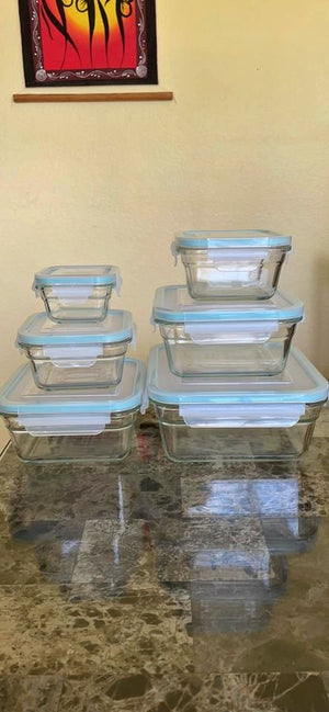 24-Piece Glass Food Storage Set