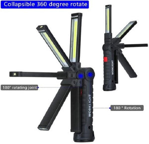 2 Pcs Flashlights LED Work Lights with Magnetic Base, 360°Rotate, 5 Modes