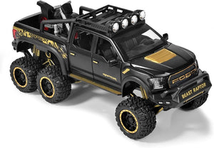 F-150 Pickup Truck 6x6 Off-Road Model Truck 1/24 Scale Toy Car