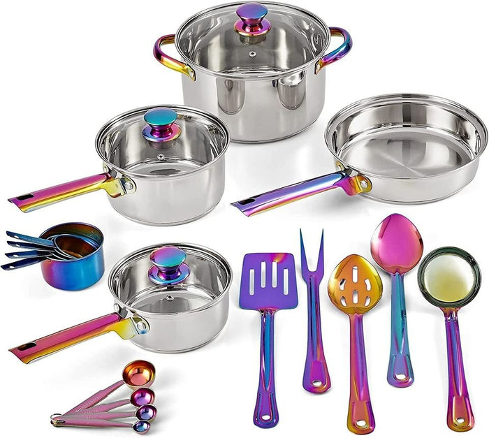 20-Piece Cookware Set, with Kitchen Utensils and Tools